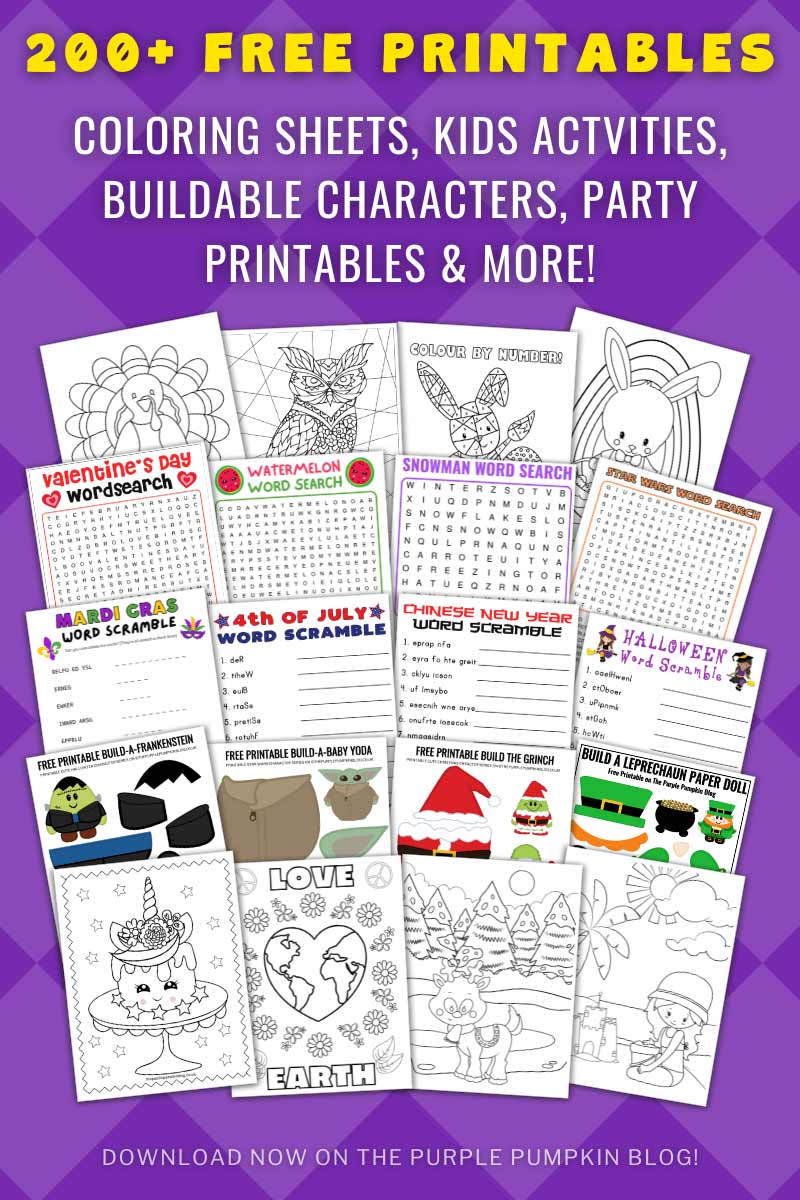 200 Free Printables - Coloring Sheets, Kids Activities & More!