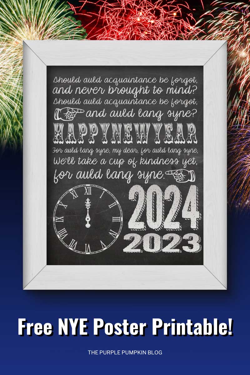 Free New Years Eve Poster Printable