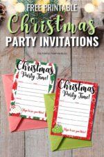 Free Printable Christmas Party Invitations