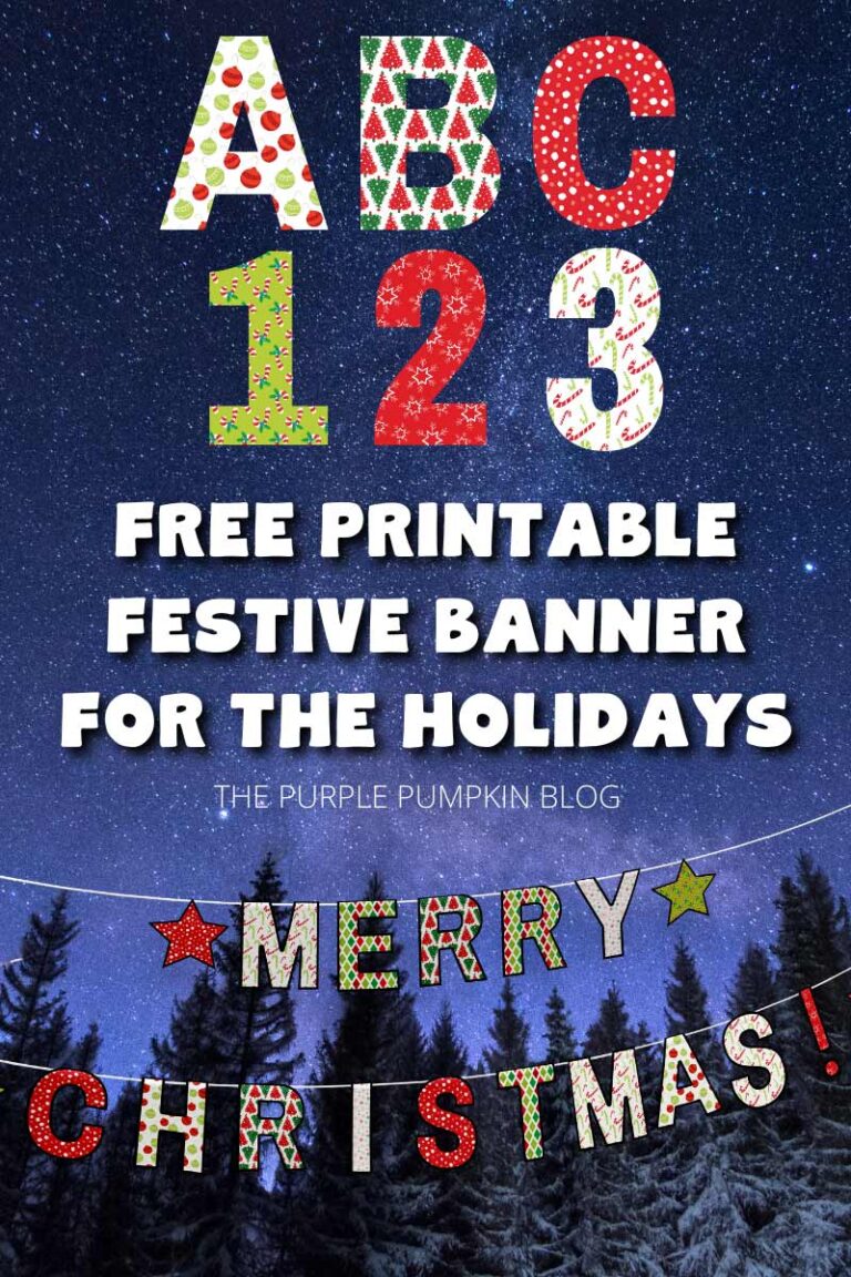 Free Printable Christmas Party Banner Letters &amp; Numbers