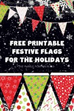 Free Printable Christmas Bunting Flags for Christmas Parties!