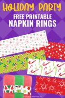 Free Printable Christmas Party Napkin Rings