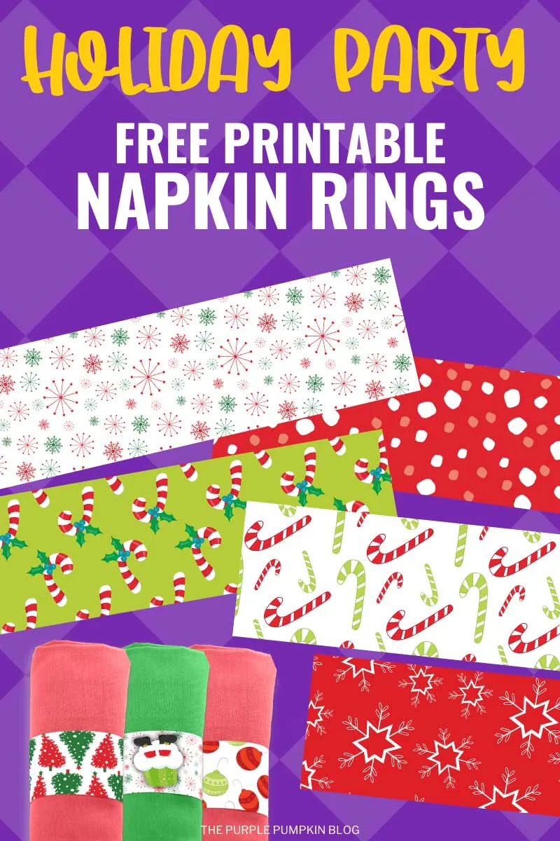Paper Printable Napkin Ring Template