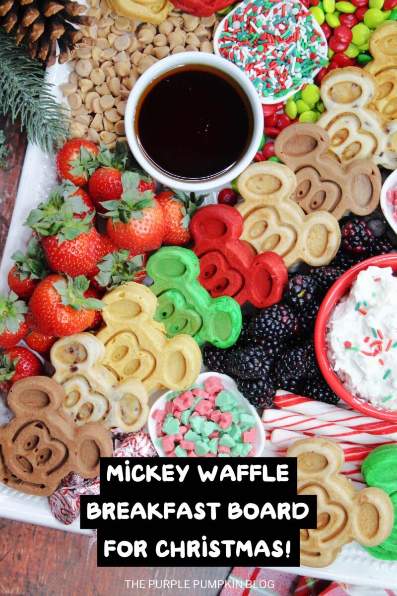 Mickey Waffle Breakfast Board for Christmas