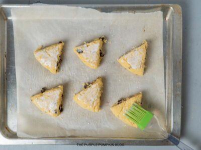 Brushing Scones with Cream