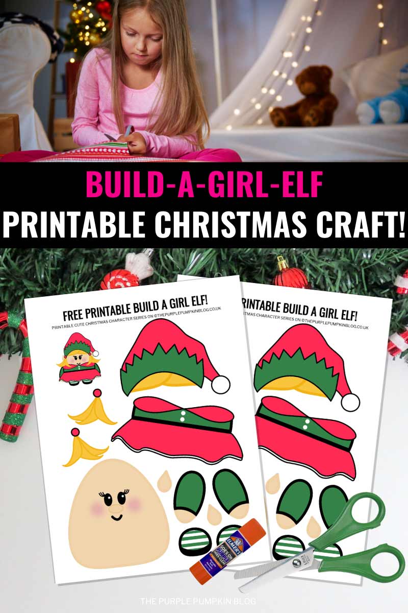 Build-A-Girl-Elf Printable Christmas Craft!