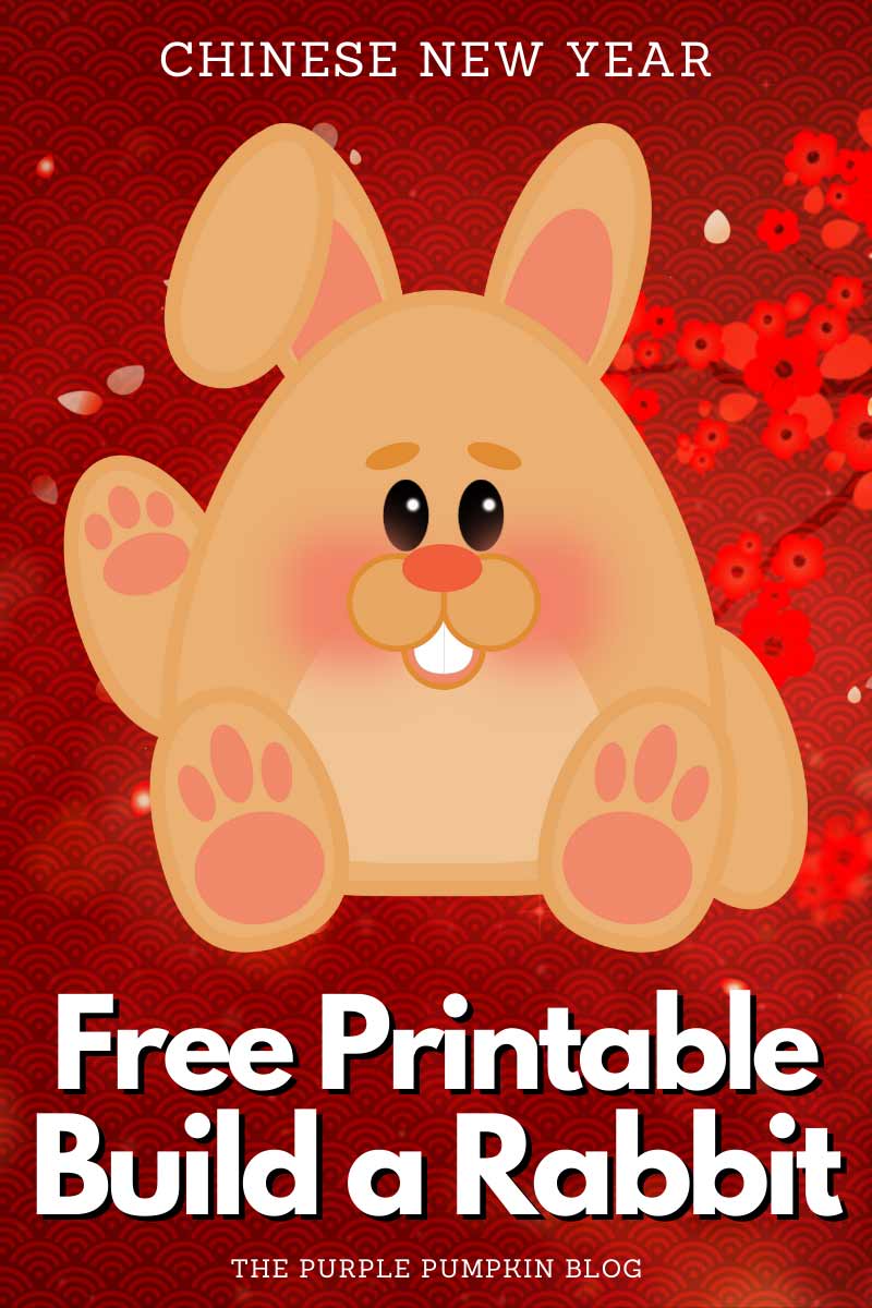 Chinese New Year Free Printable Build A Rabbit
