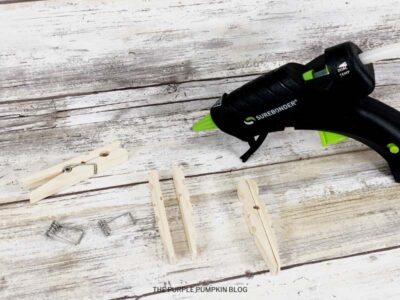 Gluing Clothespins Together