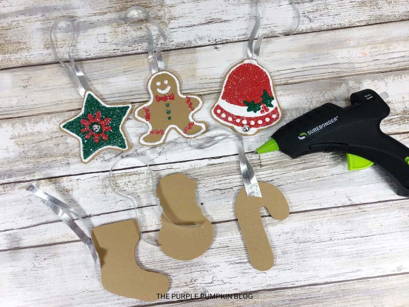 Gluing Ribbon To Foam Cookies