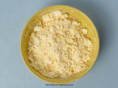 Mixing Flour Mixture & Butter Together