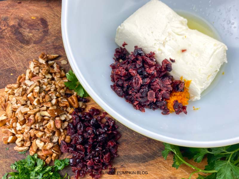 Placing Ingredients into Bowl