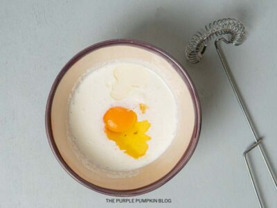 Whisking Egg & Milk Together