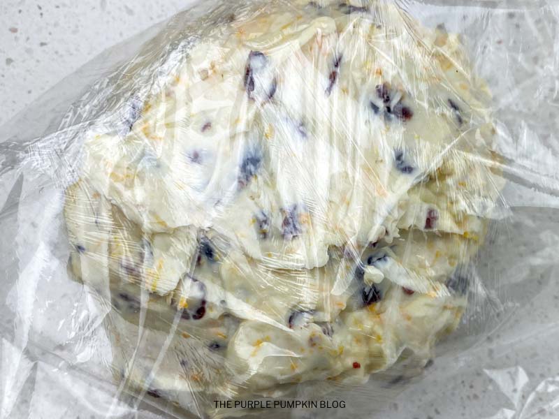 Wrapping Mixture in Plastic Wrap