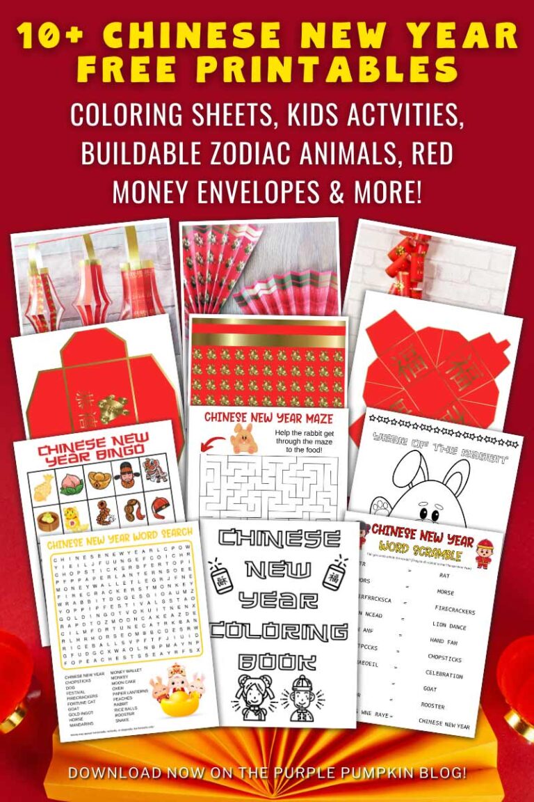 Free Chinese New Year Printables inc. Red Money Envelopes!