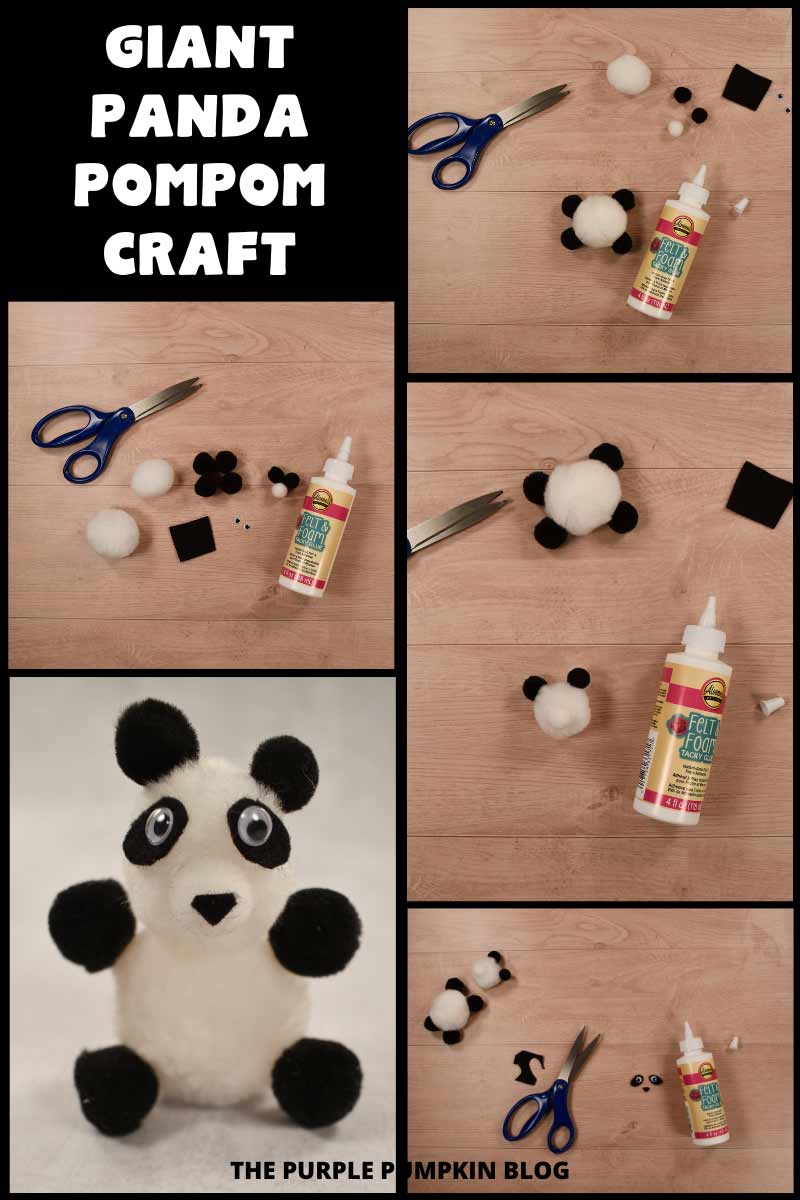How to Make a Giant Panda with Pompoms