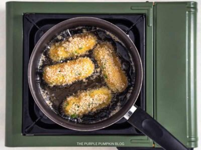 Shallow Frying Potato Croquettes