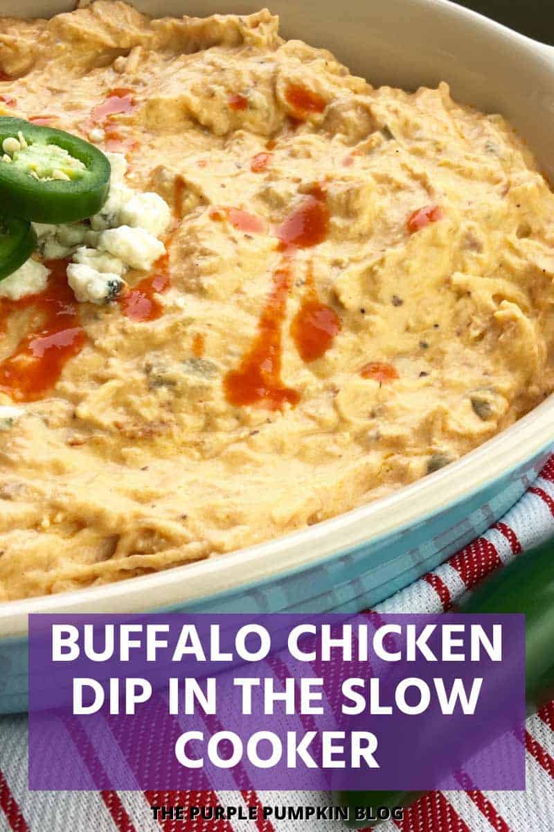 Spicy Buffalo Chicken Dip in the Slow Cooker
