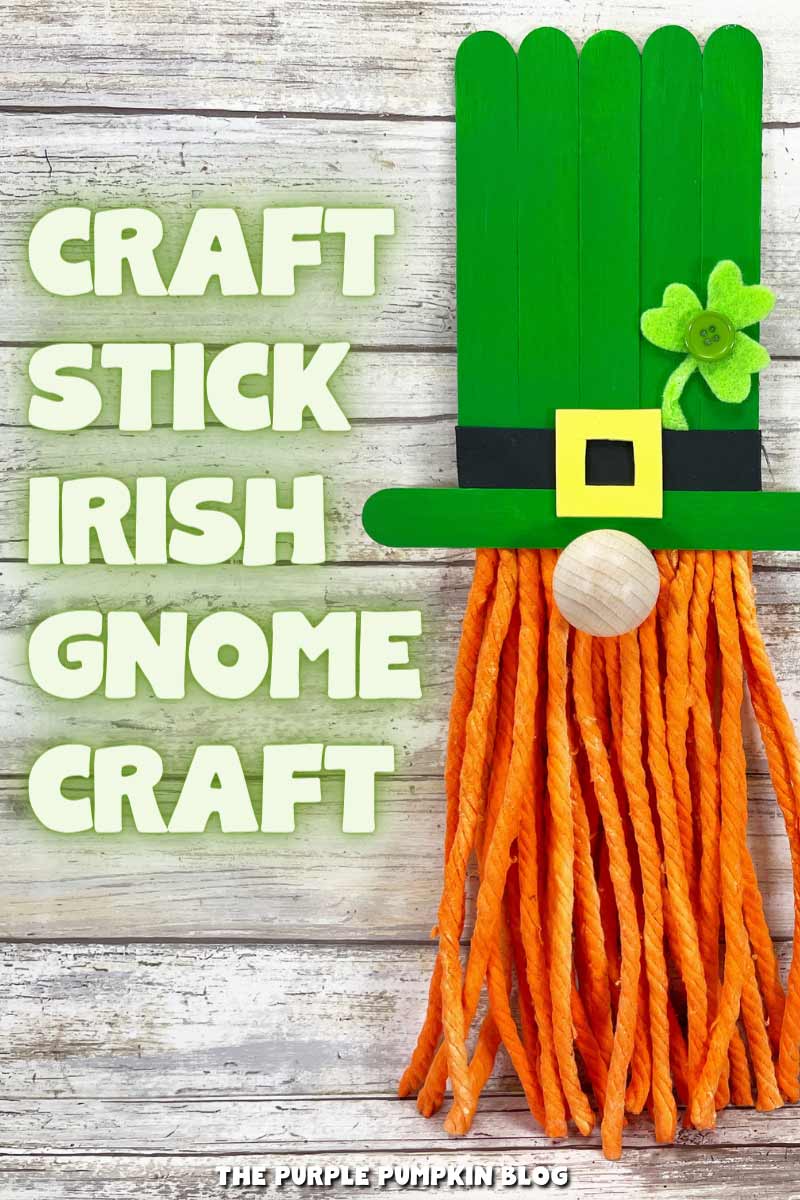 Craft Stick Irish Gnome Craft