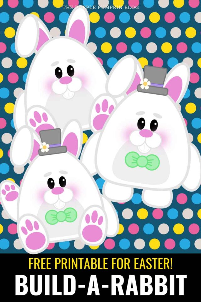 Free Printable Build The Easter Bunny Paper Template