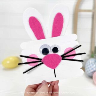 How to Make a Popsicle Stick Easter Bunny