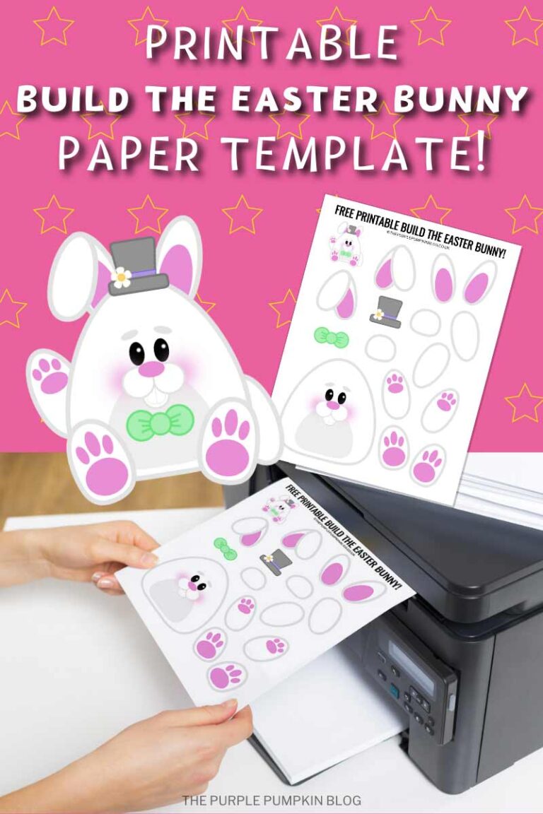 Free Printable Build The Easter Bunny Paper Template
