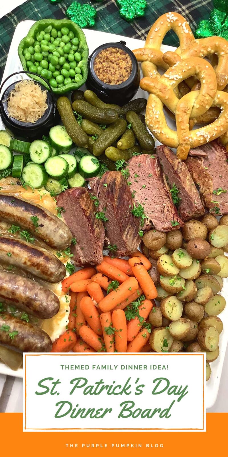 Themed Family Dinner Idea - St. Patrick's Day Dinner Board
