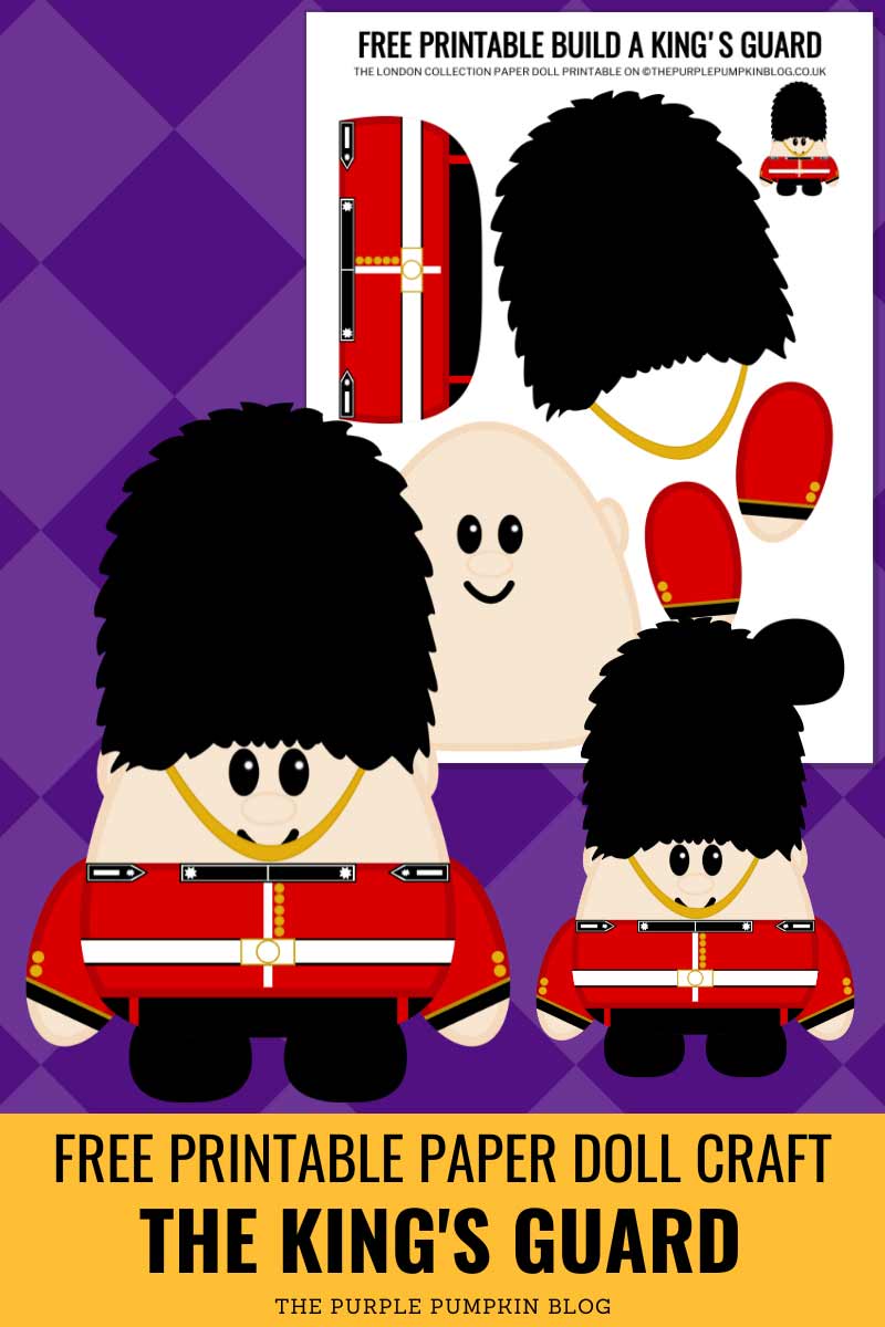 Free Printable Paper Doll Craft - The King's Guard