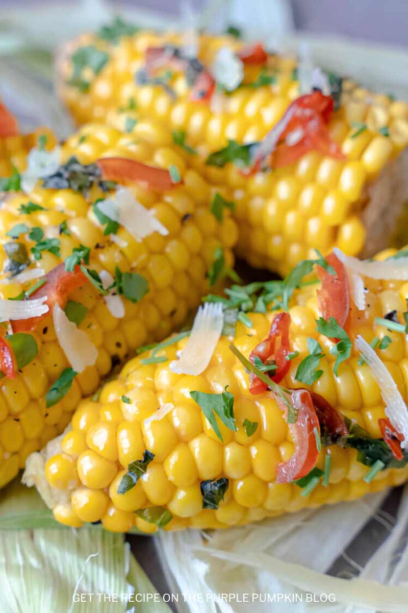 Grilled Corn on the Cob with Herb Parmesan Butter Recipe