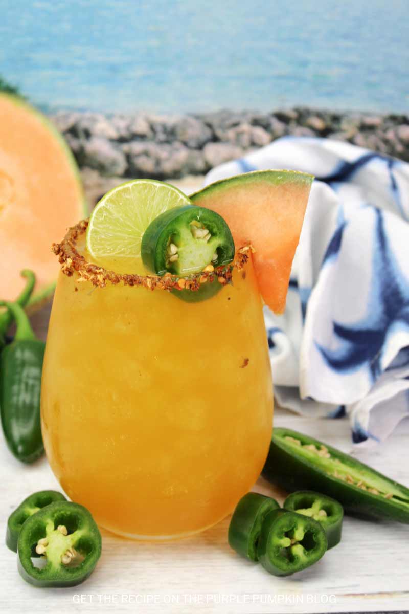 Jalapeño Cantaloupe Margarita Cocktails