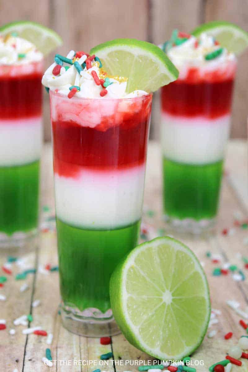 Mexican Flag Jelly Shots Recipe
