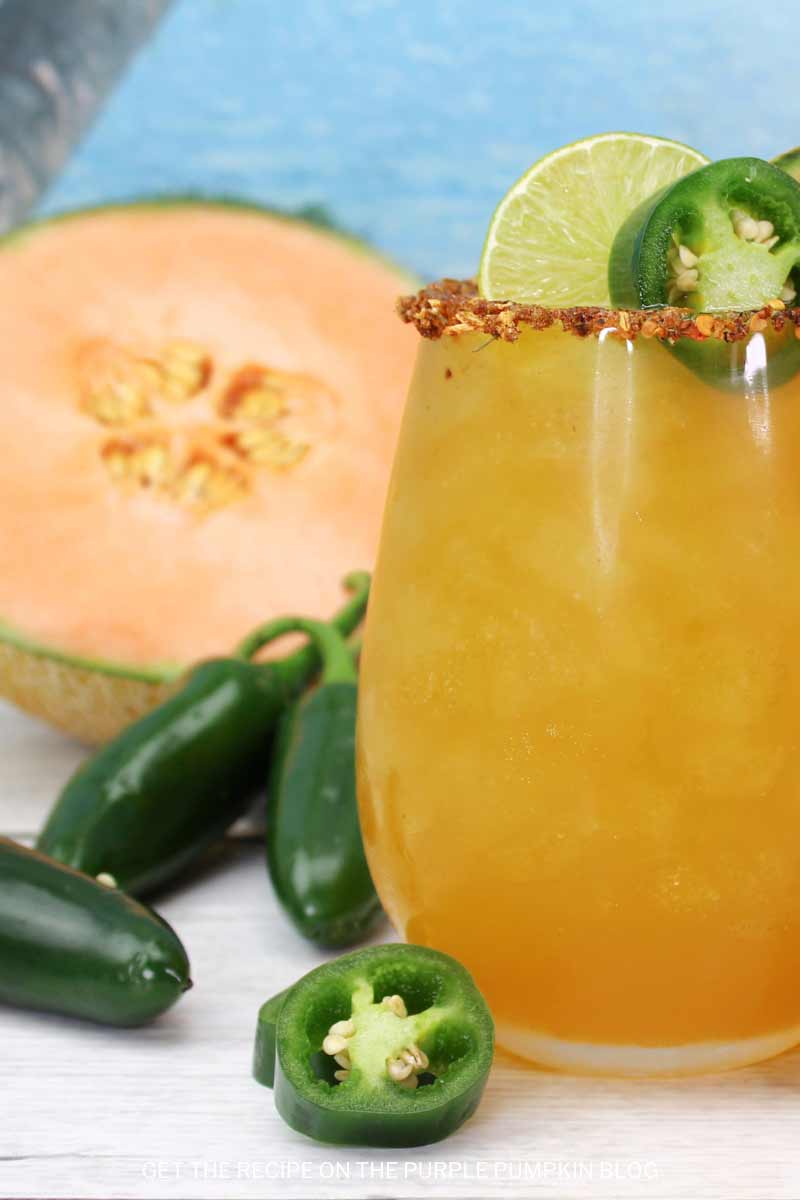 Recipe for Jalapeño Cantaloupe Margarita Cocktails