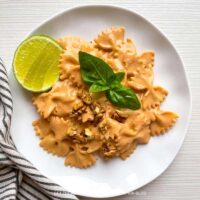Roasted Red Pepper & Walnut Pasta Sauce Recipe