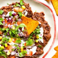 Tex-Mex Loaded Black Bean Dip Recipe