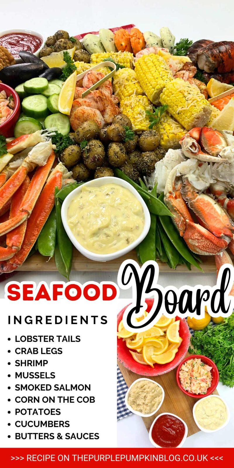 Ingredients for Seafood Board