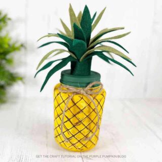 Add a touch of tropical charm to your home decor with this adorable Pineapple Jar Craft!