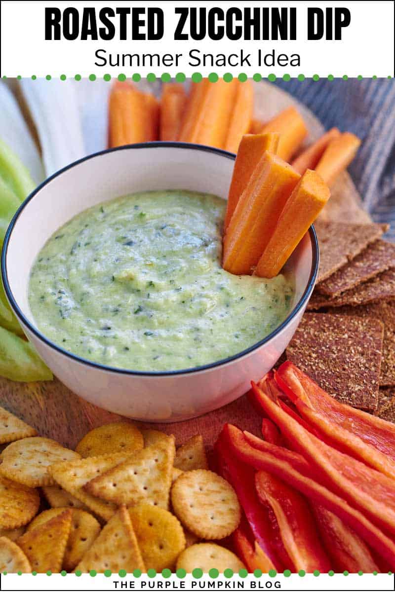 Roasted Zucchini Dip - Summer Snack Idea