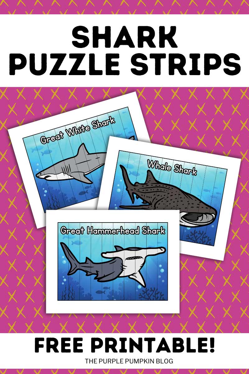 Shark Puzzle Strips Free Printable!
