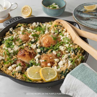 Chicken with Lemon Orzo Recipe