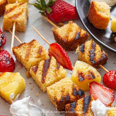 Grilled Fruit & Pound Cake Skewers Recipe