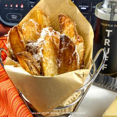 Parmesan Truffle Potato Wedges Air Fryer Recipe