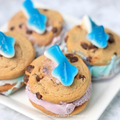 Shark Ice Cream Cookie Sandwiches Recipe