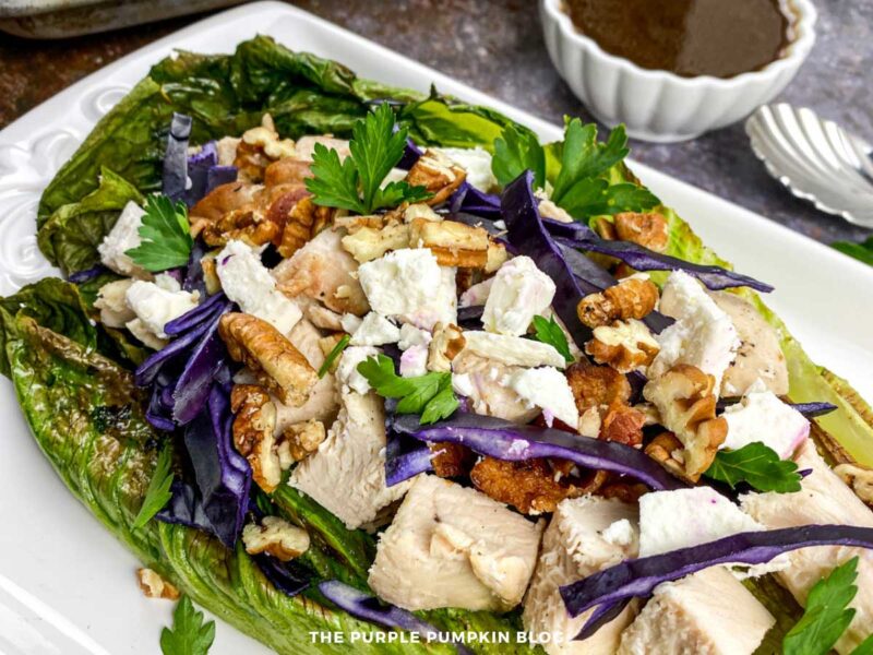 Chicken and Grilled Romaine Salad