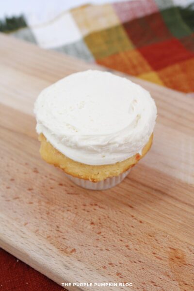 Coconut Frosting on Cupcake