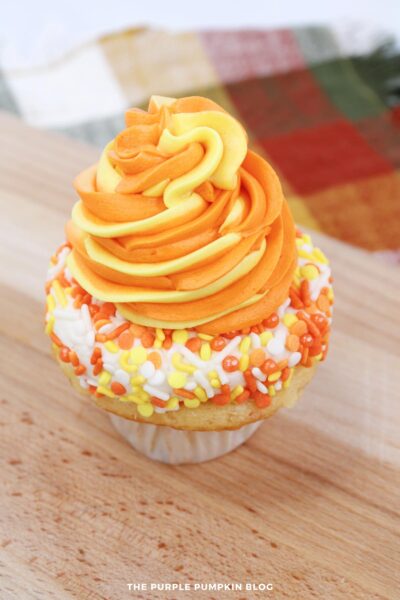 Frosting Swirl on Bahama Mama Cupcake