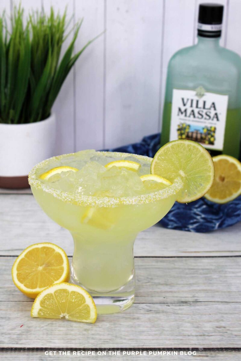 Italian Margaritas with Lemon Liqueur