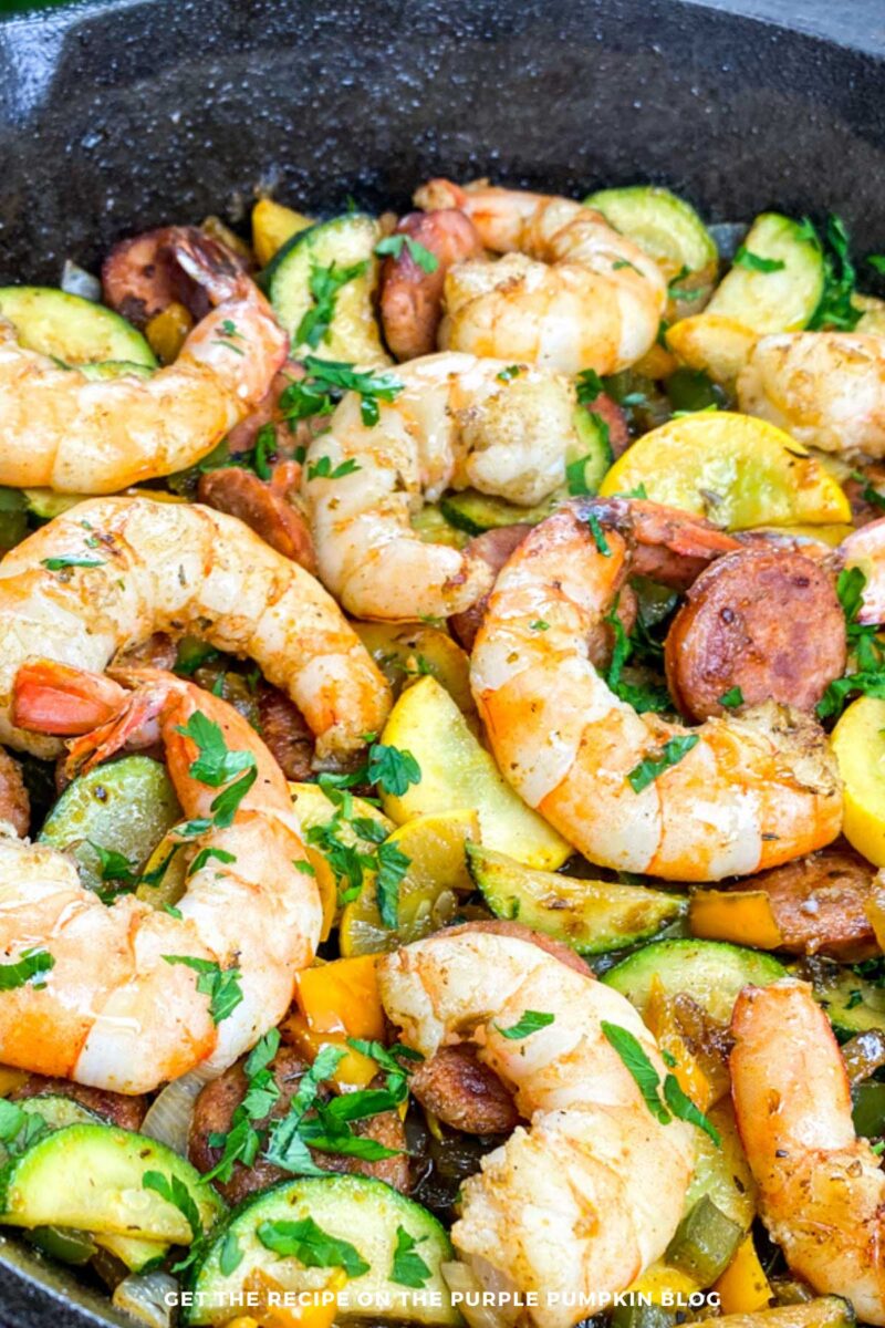 Shrimp & Vegetables with Cajun Seasoning