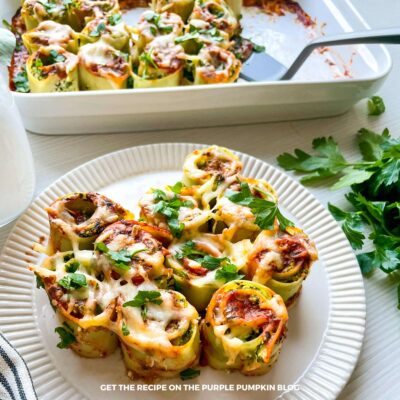 Vegetarian Lasagna Roll Ups Recipe