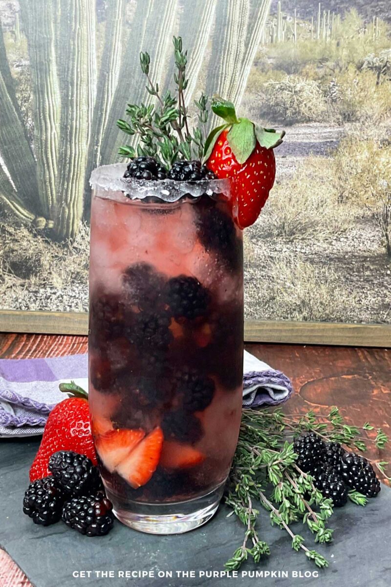 Blackberry Brandy and Spiced Rum Cocktail
