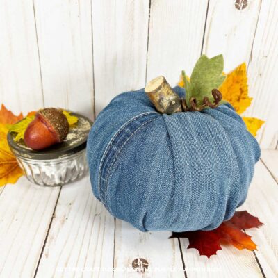 Denim Pumpkin Craft Tutorial