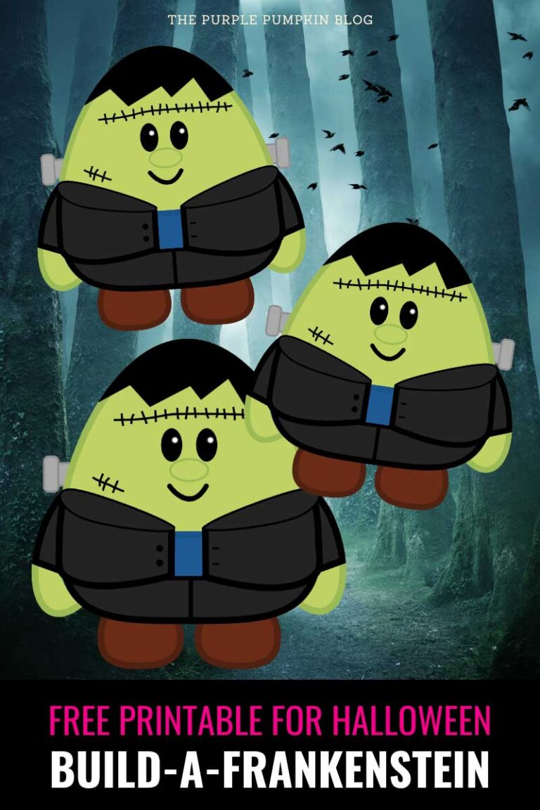 BuildaFrankenstein! Free Printable Halloween Paper Craft